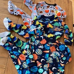 Footed Fleece Sleeper Bundle 3T